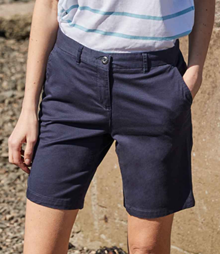 Ladies blue hot sale chino shorts